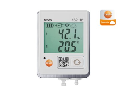3794 testo 162 h2 online zaznamnik s displejem a pripojkami pro teplotni a vlhkostni sondy