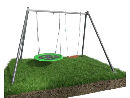 Kovová zahradní houpačka - Dave + dvě houpačky