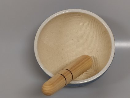 Suribachi miska modrá