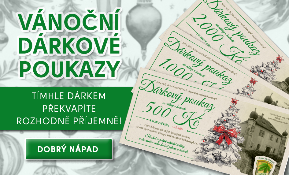 Dárkové poukaz na nákup v hodnotě 500-1000-2000 Kč