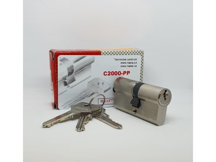 Bezpečnostná vložka C2000 PP (kópie kľúčov len na základe karty) 30/35 nikel, 3 kľúče