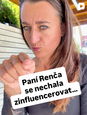 Paní Renča se nechala zinfluencerovat, příspěvek na Instagramu ZAMIDOG