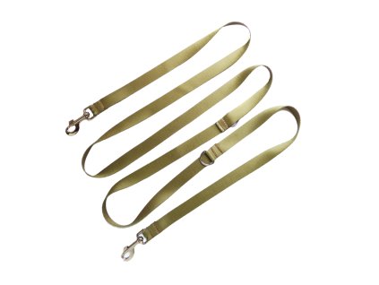 prepínací vodítko pro psa khaki barvy
