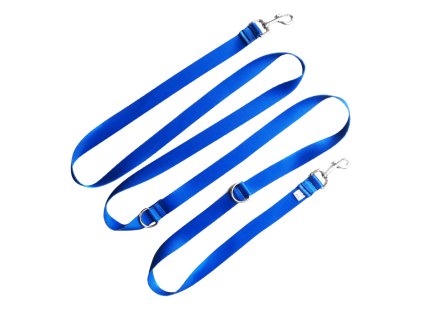 přepínací vodítko pro psa modré barvy