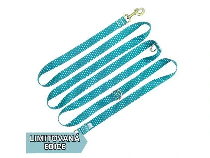 přepínací vodítko tyrkys puntíky