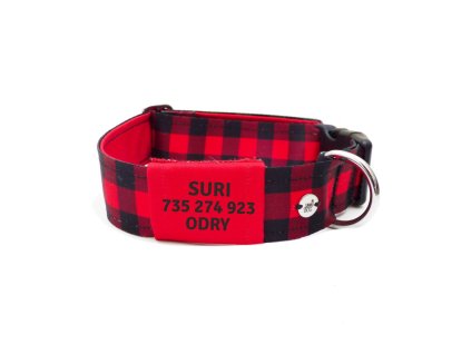 obojek vanoce cerveny zamidog