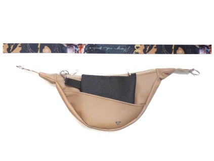 béžová kabelka s pamlskovníkem