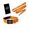 Obojek a vodítko oranžový set + jmenovka