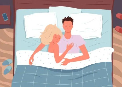 společné usínání pár vztah