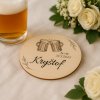 Svatební podtácek se jménem (pivo)