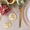 Svatební jmenovky se srdíčkem