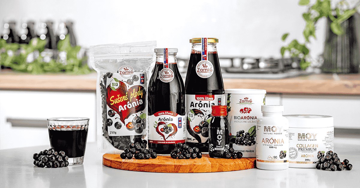 Produktový rad BIO arónie ZAMIO