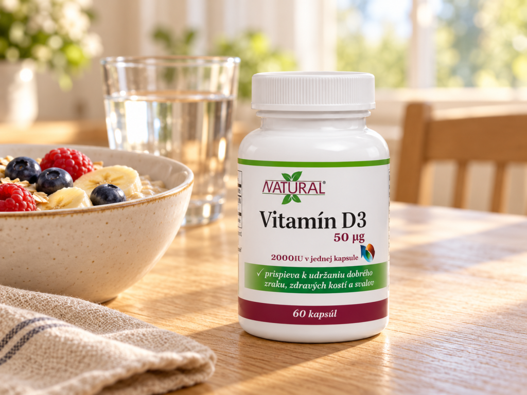 Vitamín D3 – cholekalciferol 2000 IU, 60 kapsúl