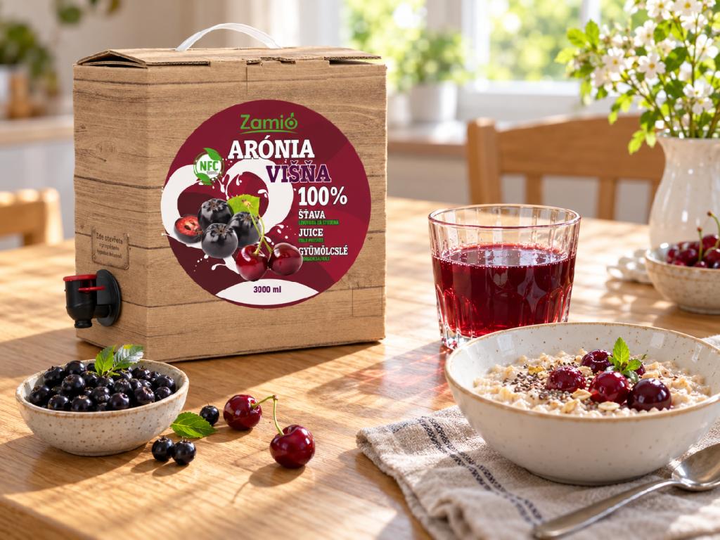 Šťava Arónia Višňa ZAMIO 3 l Bag-in-Box