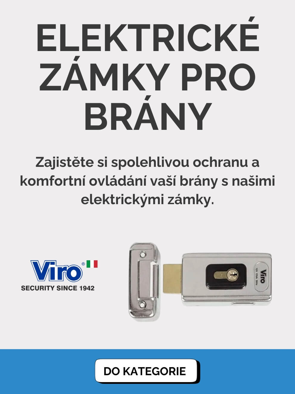 Elektrické zámky pro brány - mobil