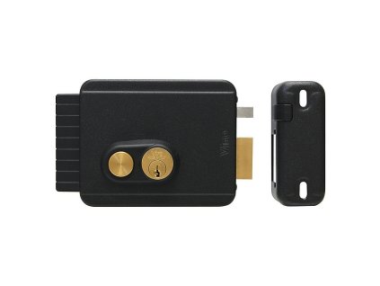 Elektrický zámek V97 s tlačítkem levý - antracit