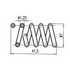Pružina ořechu 43036-x-1 - rozměry