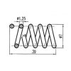 Pružina ořechu 47322-x-0 - rozměry