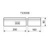 Pokladna TS.3008 - rozměry