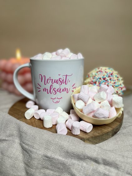 Čoko bomba s marshmallow - bílá čokoláda