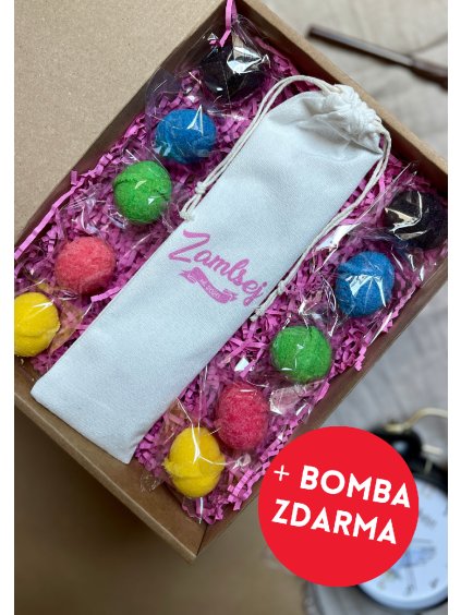 Kouzelný box I. - 9 ks drinkových bomb + 1 ks ZDARMA + sada brček