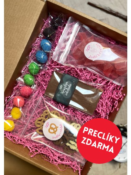 Kouzelný box VII. - 10 Drinkových bomb, Jedlé krystaly, Kouzelná čokoláda + MIX preclíků v čokoládě ZDARMA