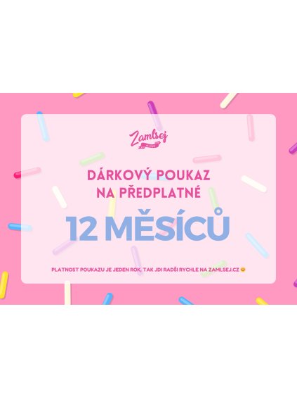 Online poukaz - VIP Předplatné na 12 měsíců