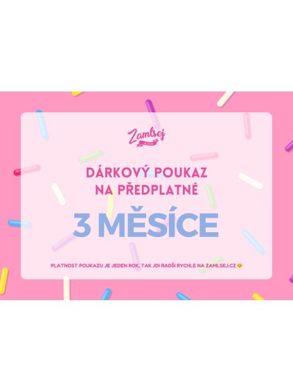 Online poukaz - VIP Předplatné na 3 měsíce