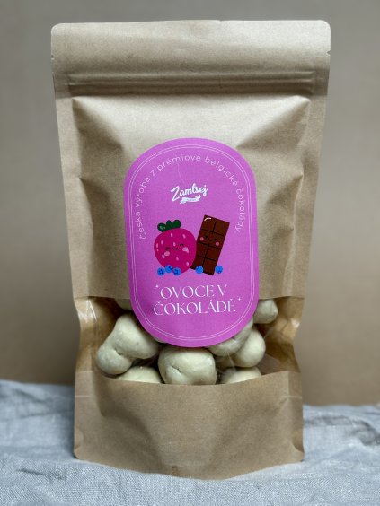 Jahody v bílé čokoládě - 250 g