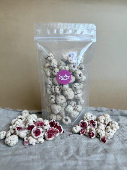 Maliny v bílé čokoládě - 150 g