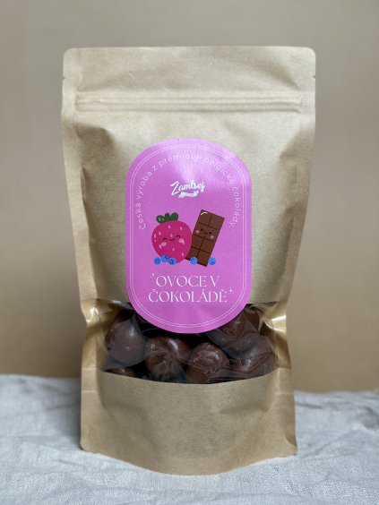 Jahody v mléčné čokoládě - 250 g