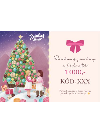 Online poukaz 1000,- s videopřáním ZDARMA