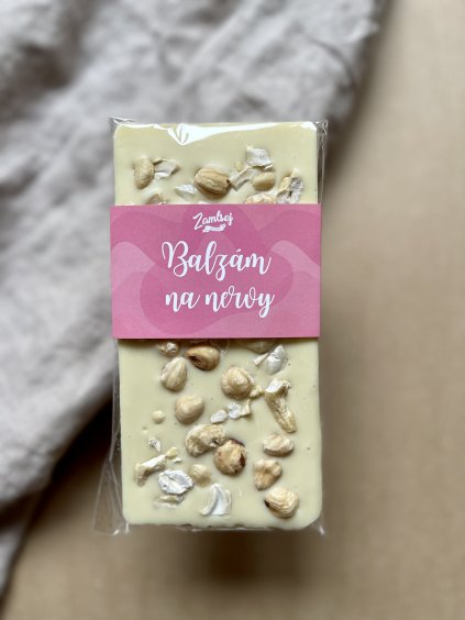 Balzám na nervy - Bílá čokoláda s oříšky
