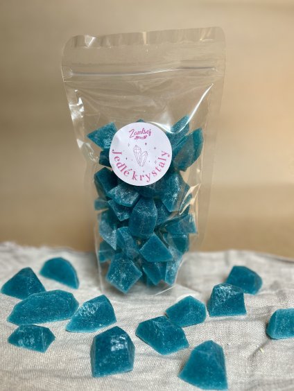 Borůvková příchuť - Jedlé krystaly