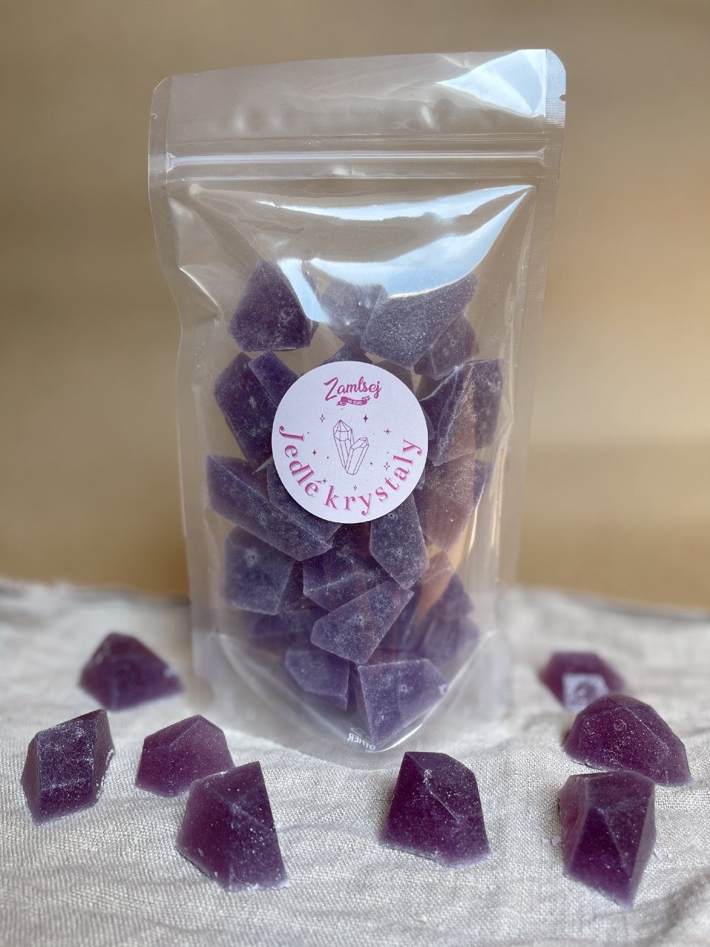 Dračie ovocie príchuť - Jedlé kryštály