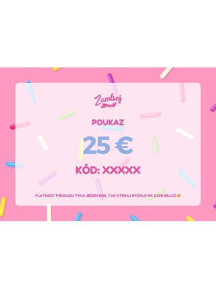 Online poukaz 25 € s videoprianím ZADARMO