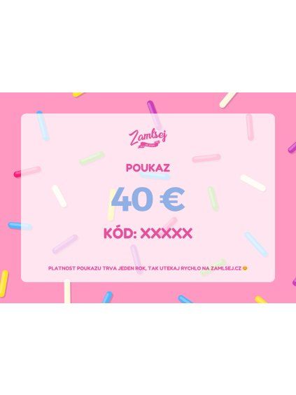 Online poukaz 40 € s videoprianím ZADARMO