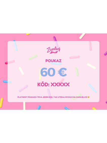 Online poukaz 60 € s videoprianím ZADARMO