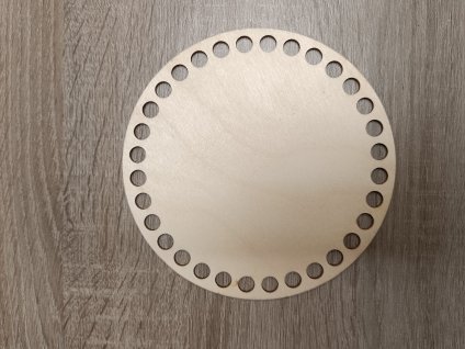 Dno na košík průměr 20 cm - otvory 9 mm