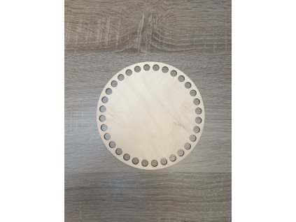Dno na košík průměr 15 cm - otvory 9 mm