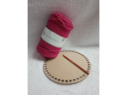 Malá sada pro háčkování košíků - kulatá