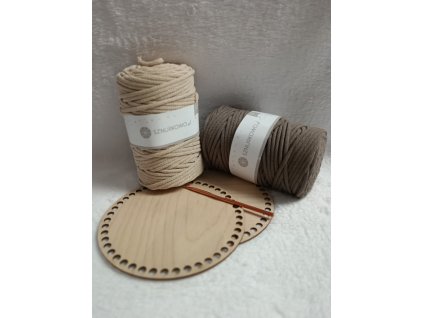 Velká sada pro háčkování košíků - kulatá