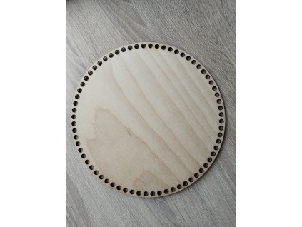 Dno na košík průměr 20 cm - otvory 6 mm