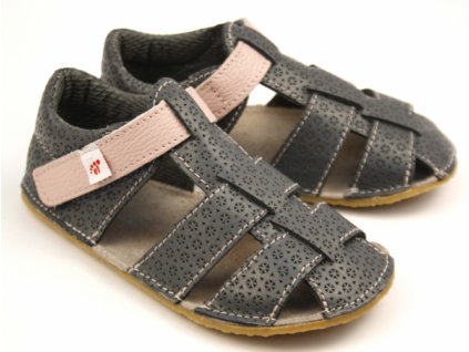 Ef barefoot sandálky šedá růžová