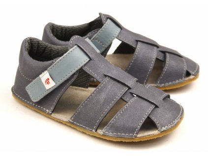 Ef barefoot sandálky šedá modrá