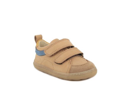Celoroční barefoot Primigi Nabuk Codex Cognac béžová