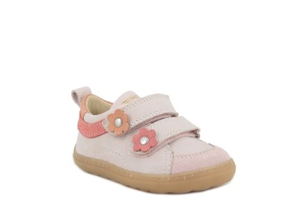 Celoroční barefoot Primigi Nabuk Codex/Cipria růžová