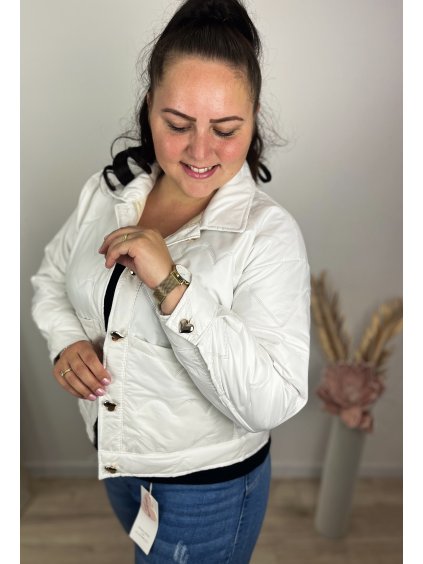 Biela prechodná bunda ALMA