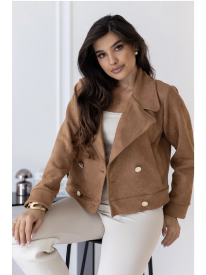 Semišový CAMEL kabátik