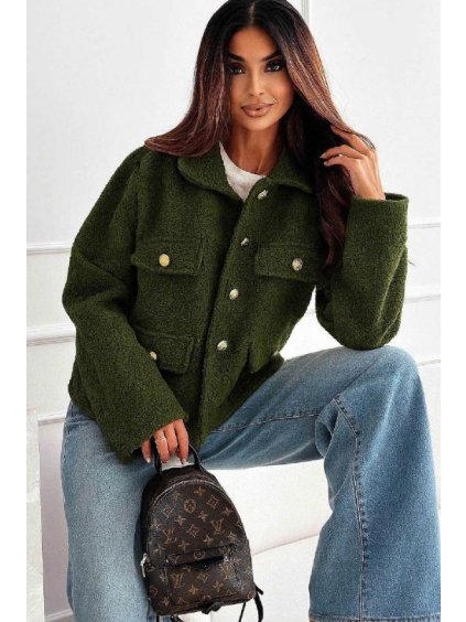 Olivový kabátik MELANY